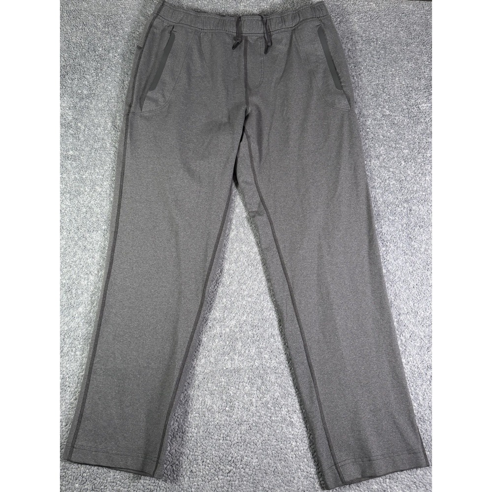 Lululemon Discipline Pant Sweatpants Heather Gray Mens XL 32" Inseam Gym Active